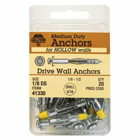 ACEDS 0.13 in. Drive Wall Anchor, 100PK 5333562